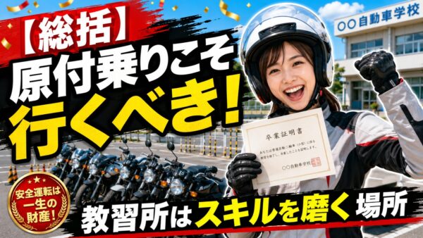 【総括】原付乗りこそ行くべき!教習所はスキルを磨く場所