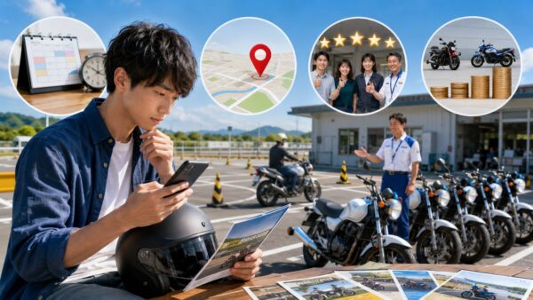 バイクユーザーは何を基準に教習所を選ぶのか