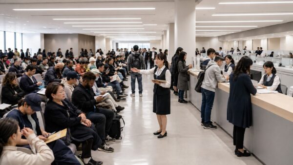 運転免許センターの内側（神奈川県の場合）