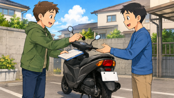 ナンバーが付いたまま125ccバイクを譲渡する場合