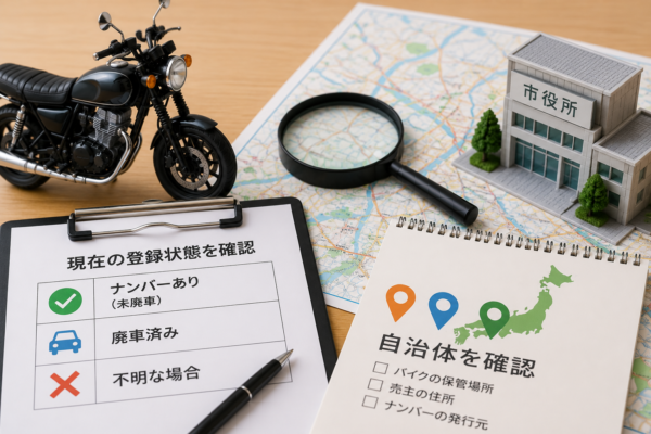 125ccバイクの名義変更は「現在の登録状態」と「自治体」を確認しよう