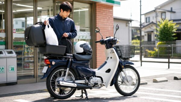積載力ゼロからの脱却!通勤・買い物に必須の「リアボックス」