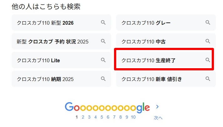 クロスカブ110／生産終了